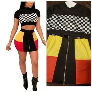 2 piece skirt set